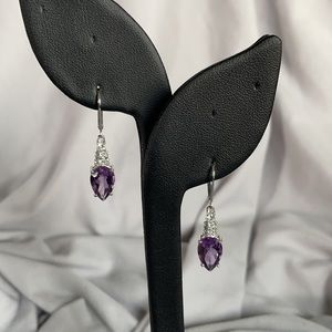 JTV Amethyst Dangle Earrings